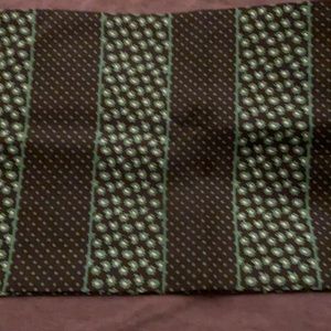 Green and black silk scarf